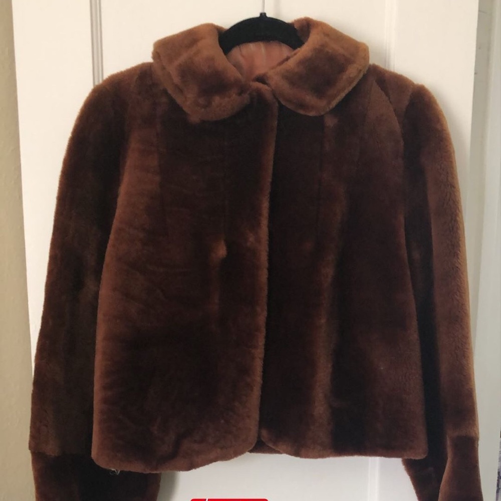 Vintage Faux Fur Cropped Length Coat
